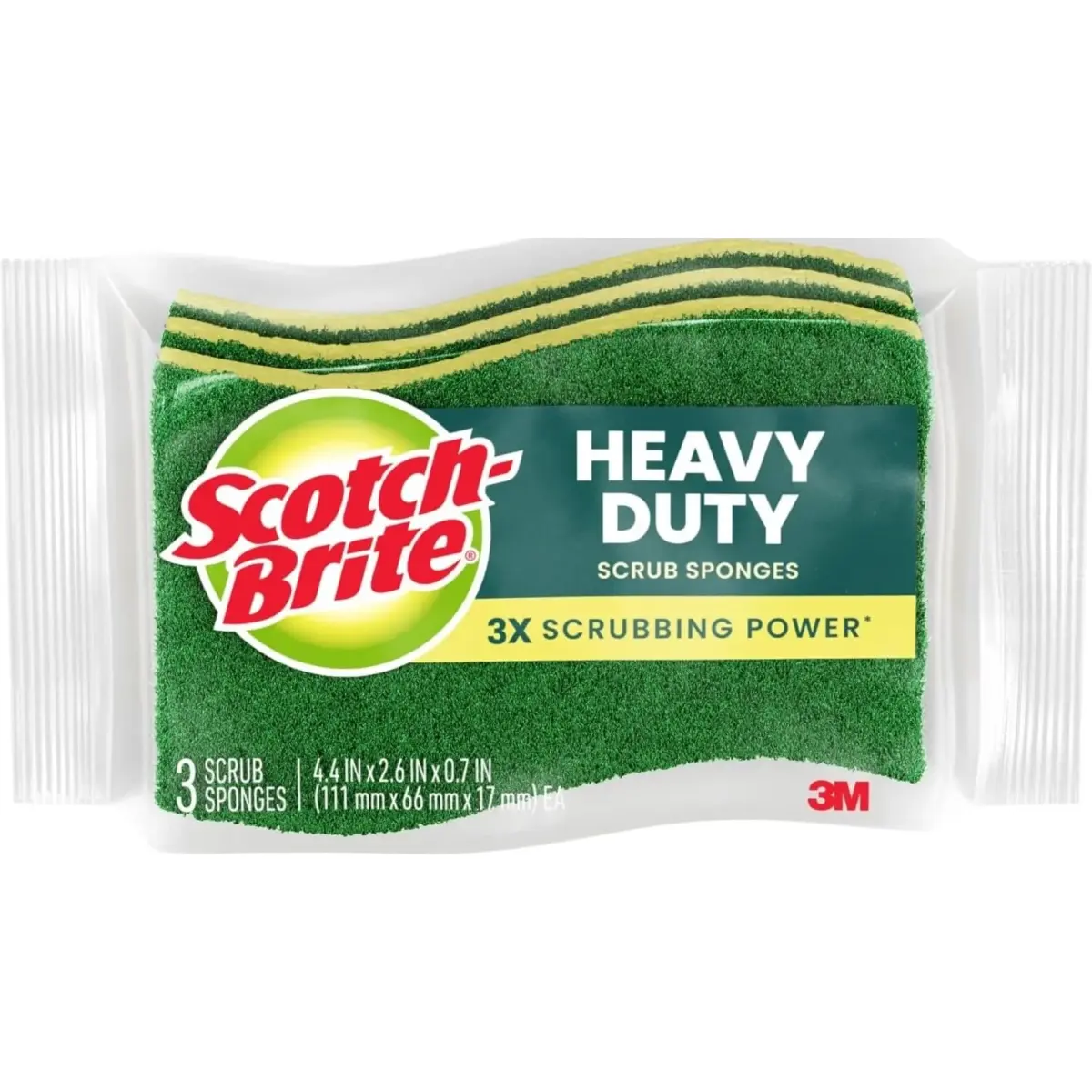 Scotch-Brite Heavy Duty Scrub Sponge 24 Pack | 3X Scrubbing Power, Lasts 3X Longer - main product image