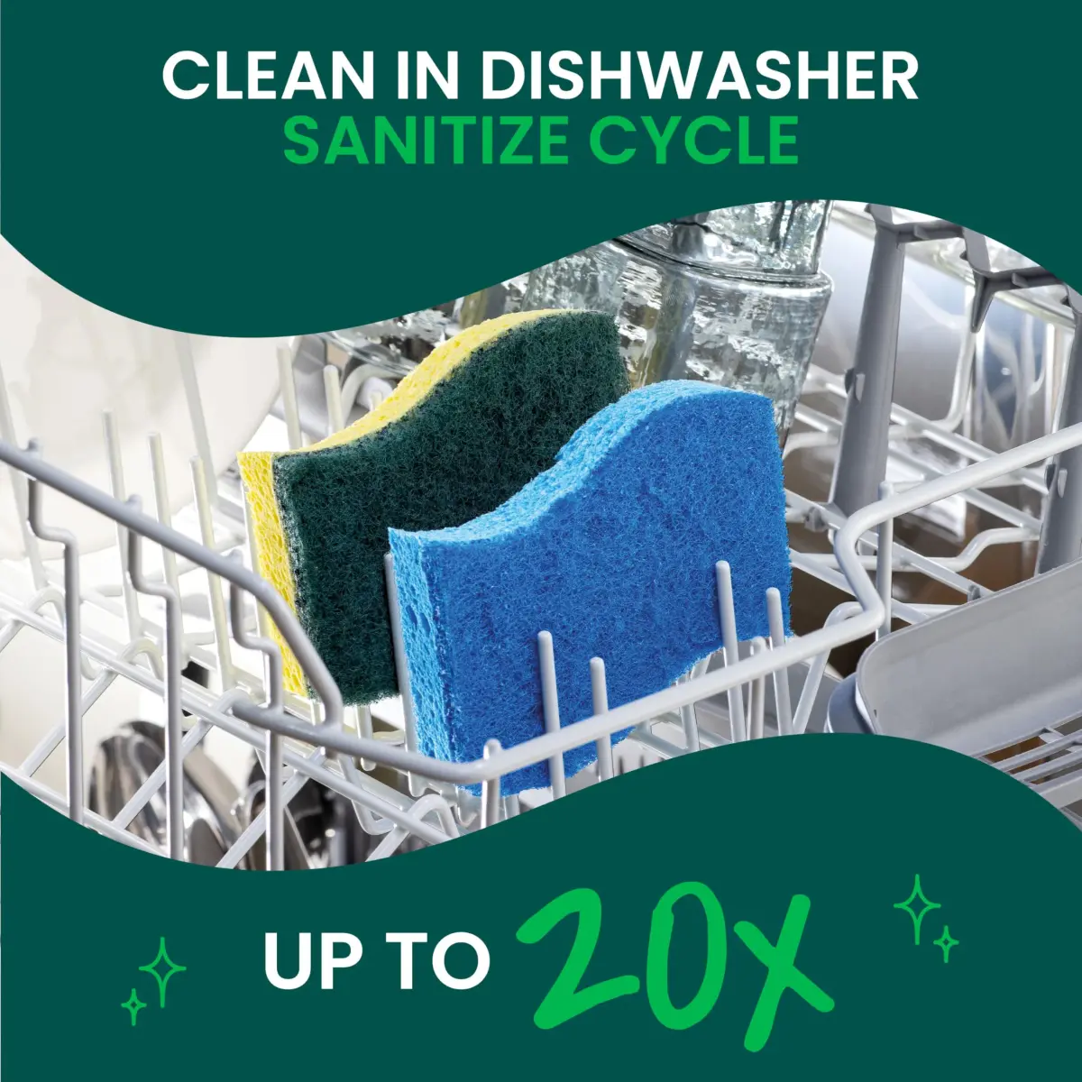Scotch-Brite Heavy Duty Scrub Sponge 24-Pack | Tough Messes, Lasts 3X Longer - view 8