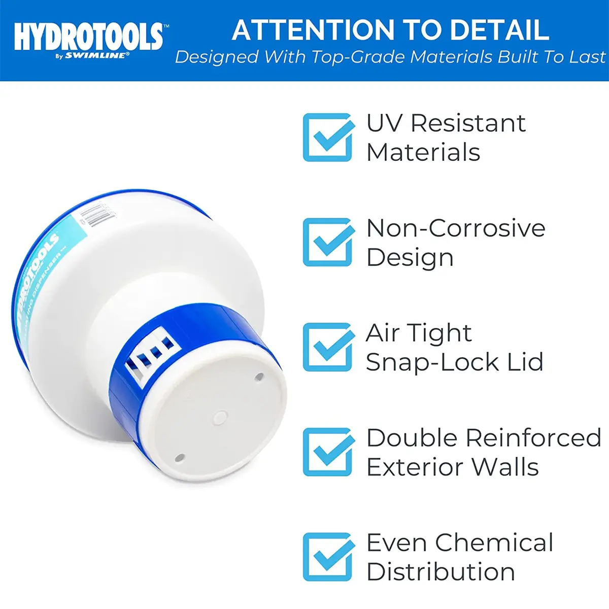 Swimline Floating Pool Chlorine Tablet Dispenser | Adjustable, Large Capacity, Durable Material - view 6