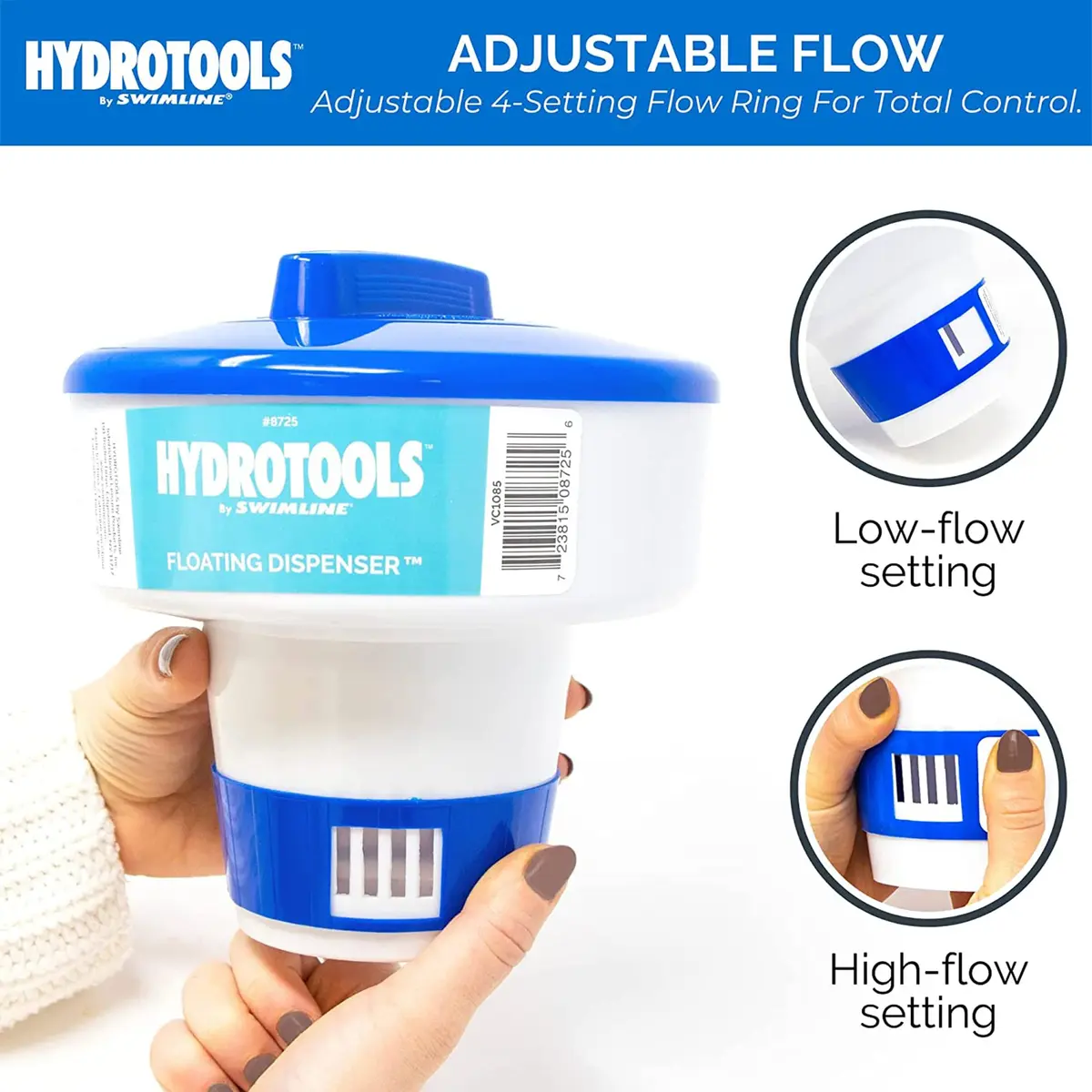 Swimline Floating Pool Chlorine Tablet Dispenser | Adjustable, Large Capacity, Durable Material - view 4