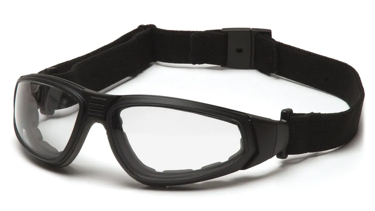 Pyramex XSG Safety Glasses, Clear H2X Anti-Fog Lens | Impact-Resistant, Lightweight, Made in the USA - main product image