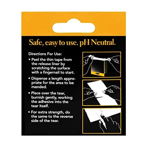 Lineco Archival Document Repair Tape 1 Inch x 35 Feet | Acid-Free, pH Neutral Adhesive - view 2