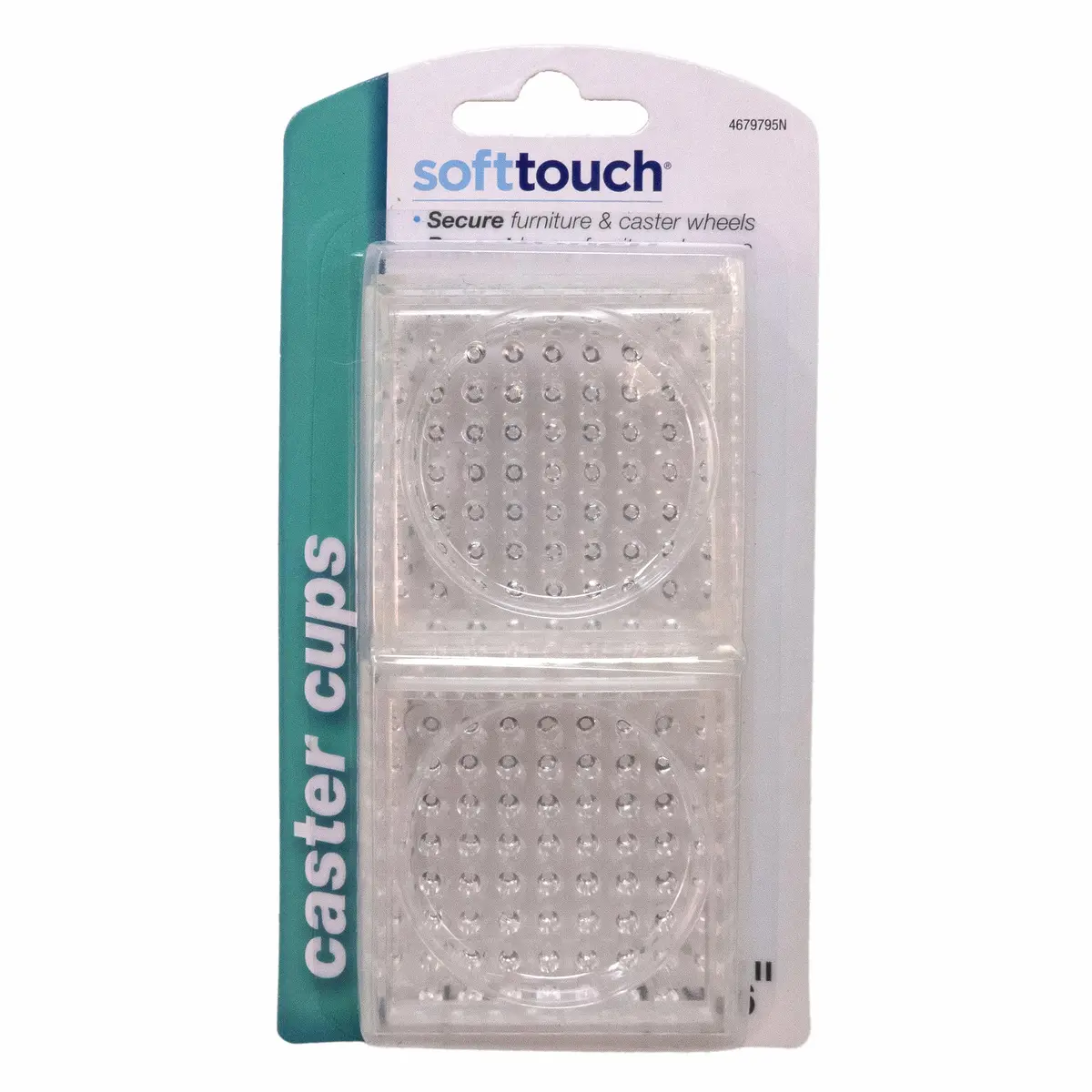 SOFTTOUCH Furniture Caster Cups with Anti Spiked Bottom | Protect Carpet & Keep Furniture in Place - view 6