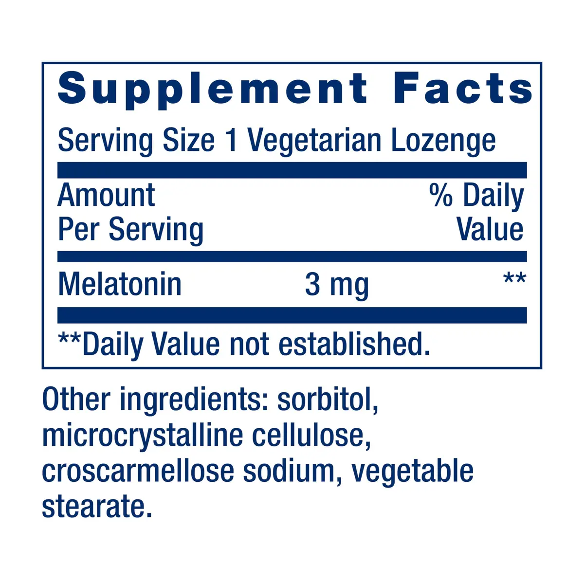 Life Extension Melatonin 3 mg Gluten-Free Chewable Lozenges | Optimal Sleep Support - view 2