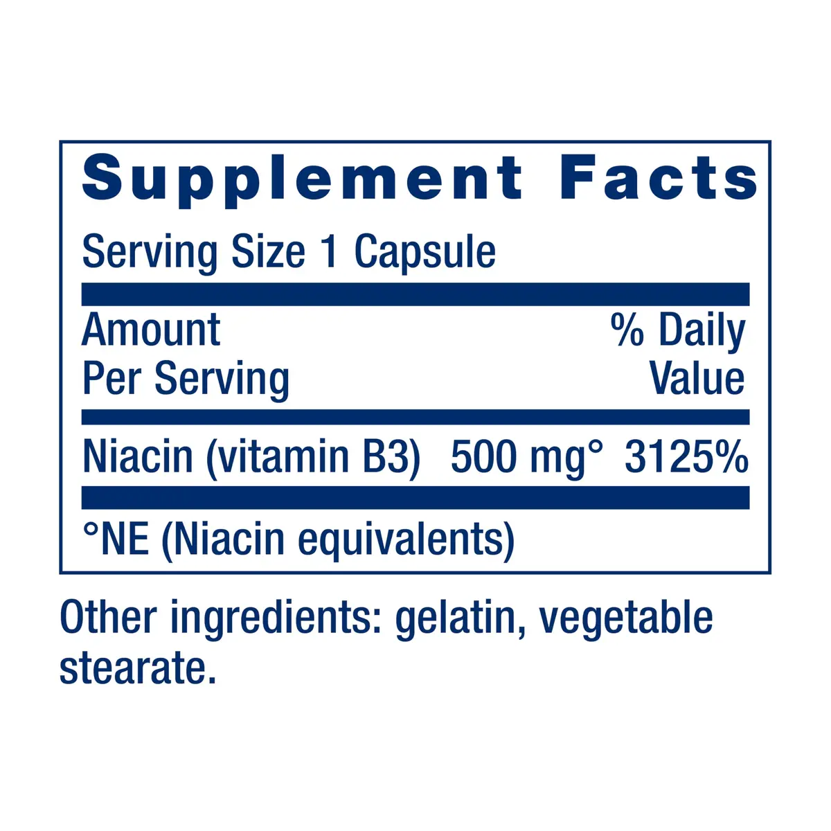 Life Extension Vitamin B3 Niacin 100 Capsules | Supports Heart & Metabolism, Gluten-Free - view 2
