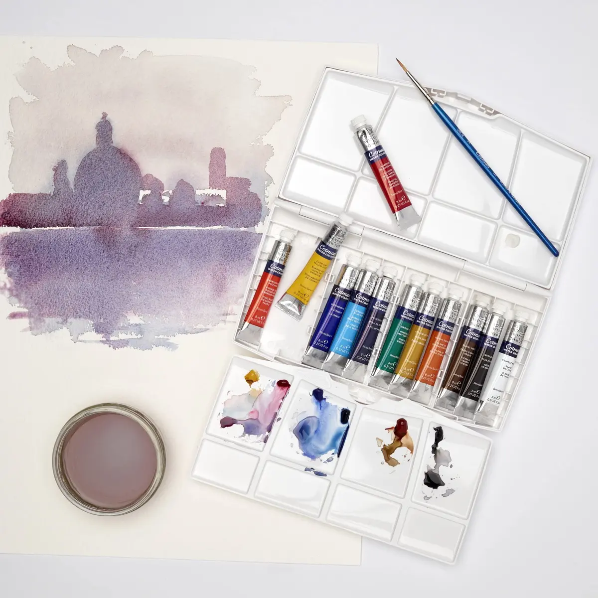 Winsor & Newton Cotman Watercolor Paint Set, 12 x 8ml Tube Travel Set | Professional Grade Paint with Excellent Tinting Strength - view 6