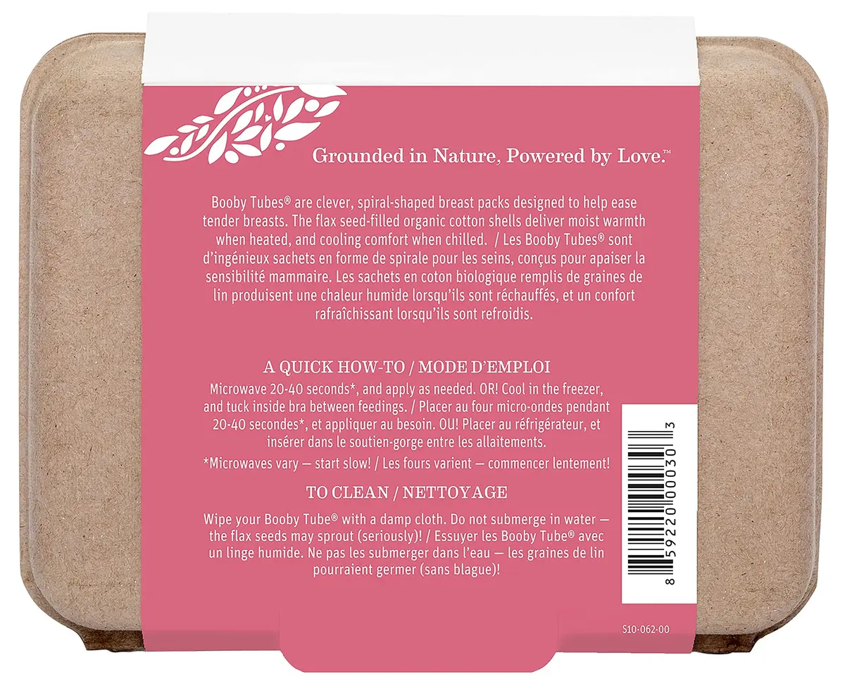 Earth Mama Booby Tubes 4.2 oz | Organic Gel-Free Breast Packs for Nursing Comfort - view 4