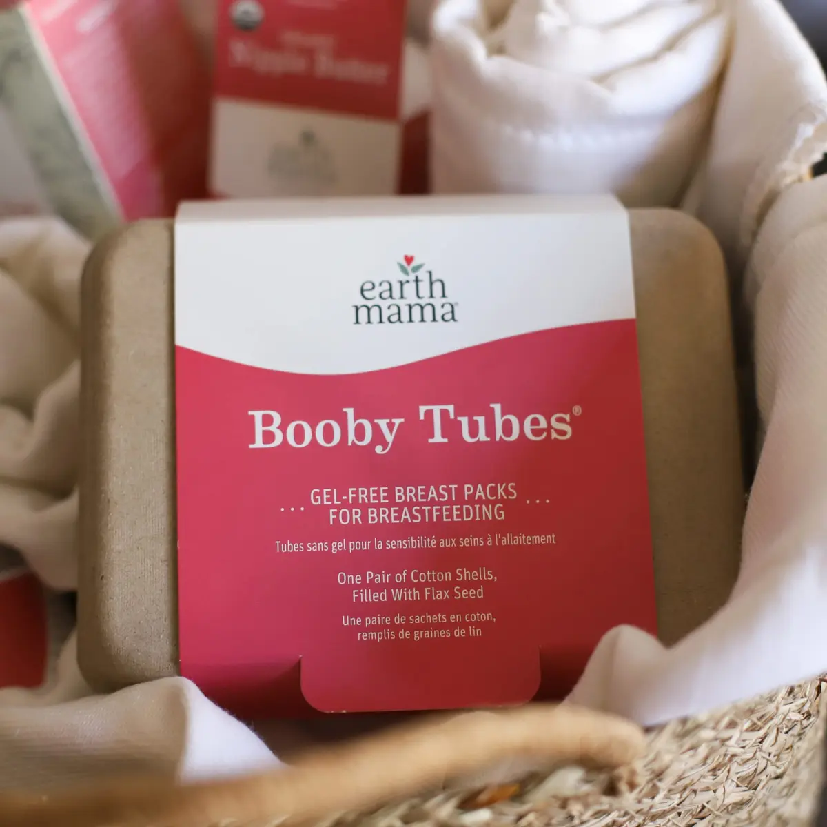 Earth Mama Booby Tubes 4.2 oz | Organic Gel-Free Breast Packs for Nursing Comfort - view 7