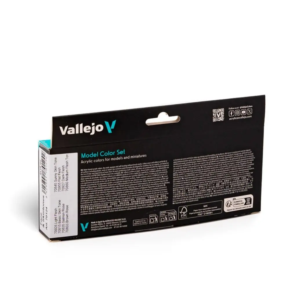 Vallejo Model Color Face & Skin Tones Set | Acrylic Paints | 8 x 18 ml - view 4
