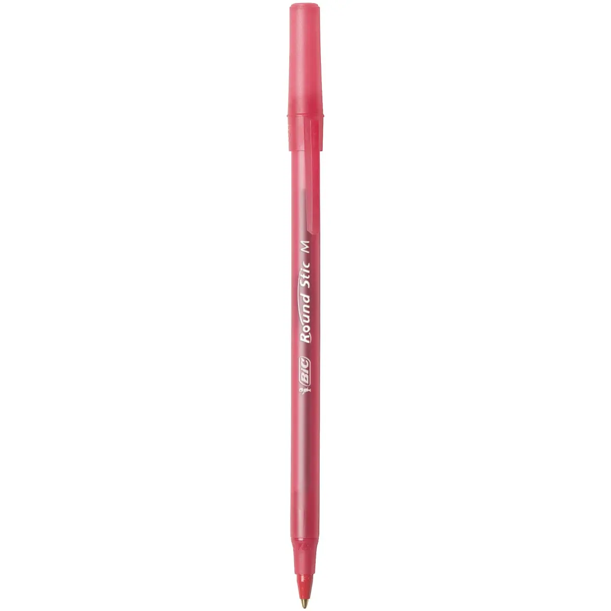 BIC Round Stic Xtra Life Red Ballpoint Pens, Medium Point (1.0mm), 10-Count Pack | Smooth Writing Comfort - view 2