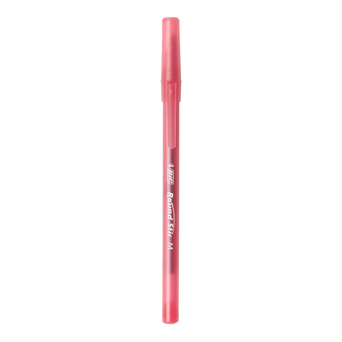 BIC Round Stic Xtra Life Red Ballpoint Pens, Medium Point (1.0mm), 10-Count Pack | Smooth Writing Comfort - view 3
