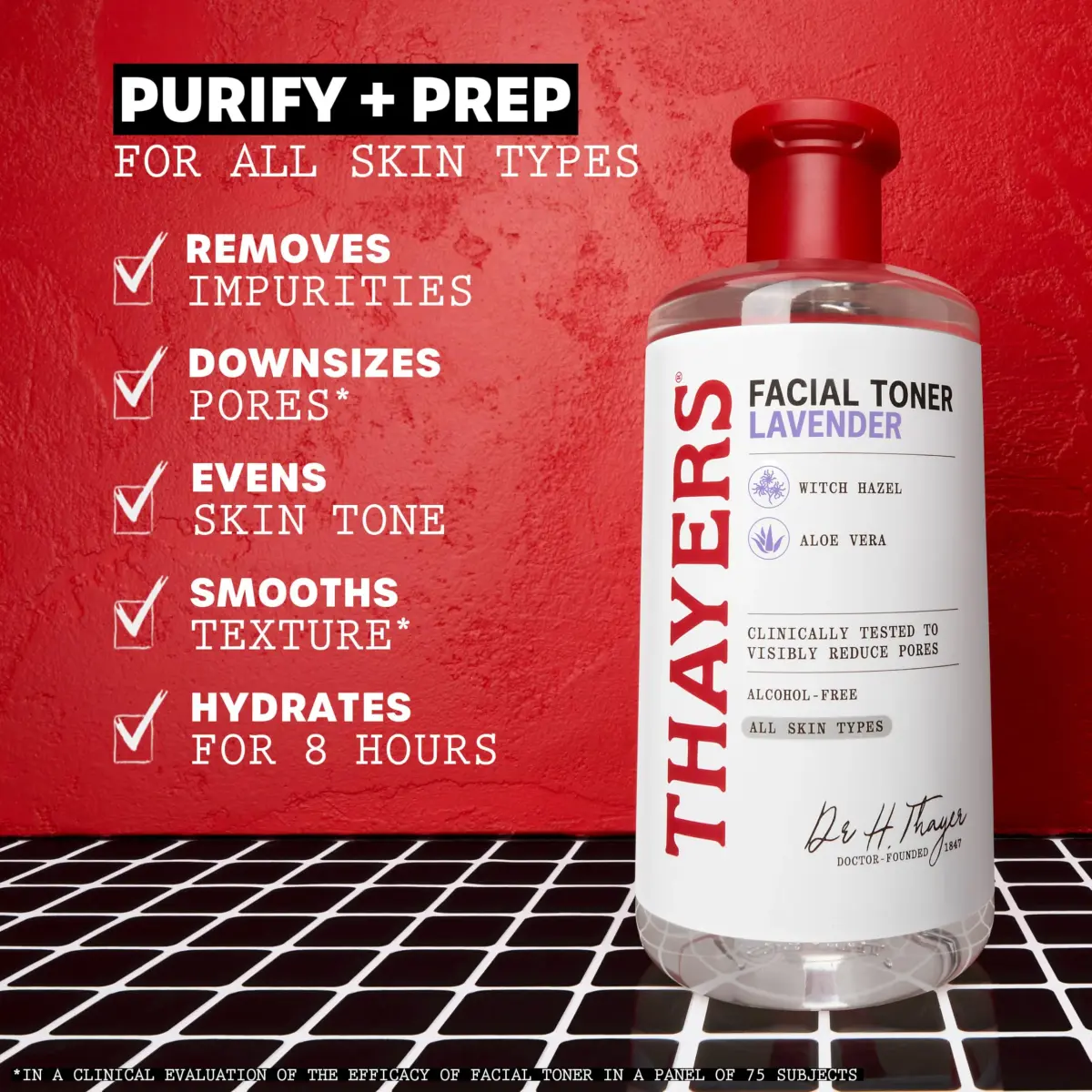 THAYERS Alcohol-Free Lavender Witch Hazel Facial Toner with Aloe Vera 355ml (12 Fl Oz) | Dermatologist Tested & Vegan - view 3
