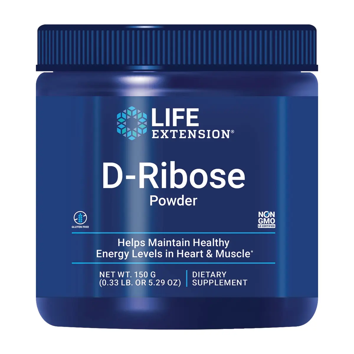 Life Extension D-Ribose Powder 150 Grams | Cellular Energy Support - main product image