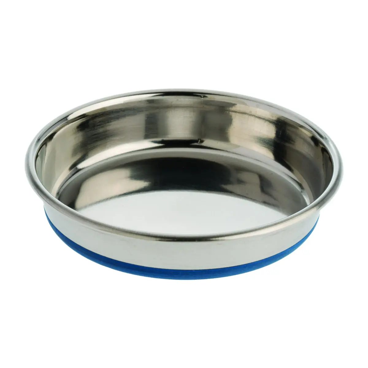 Our Pets DuraPet Stainless Steel Non-Slip Cat Bowl 1 Cup (5.3" x 5.3" x 1.1") | Whisker-Friendly & Dishwasher Safe - main product image