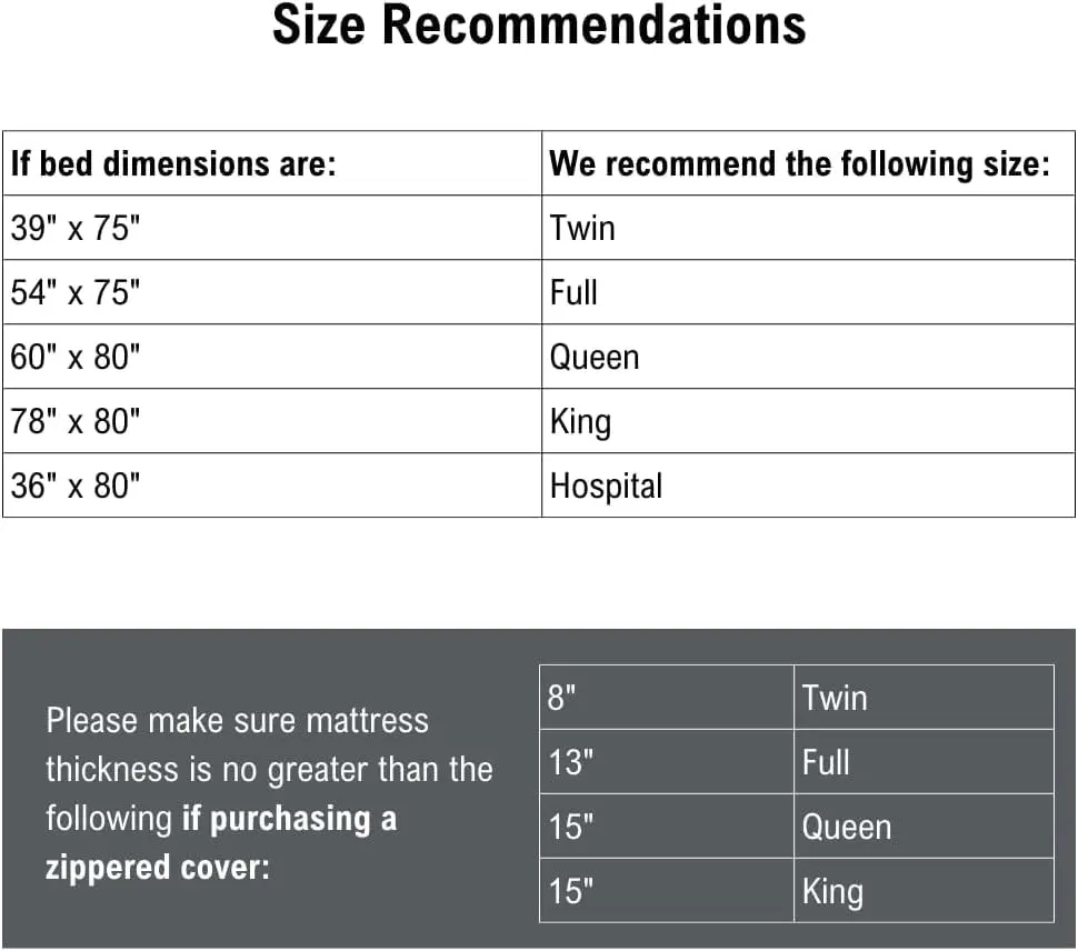 DMI Waterproof Mattress Protector and Cover Twin | Zippered, Noiseless, Durable - view 7