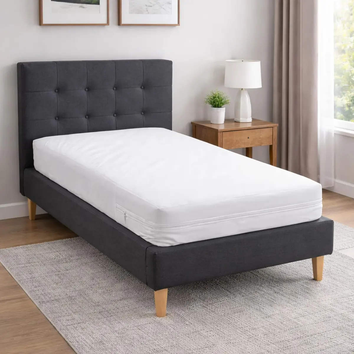DMI Waterproof Mattress Protector and Cover Twin | Zippered, Noiseless, Durable - view 9