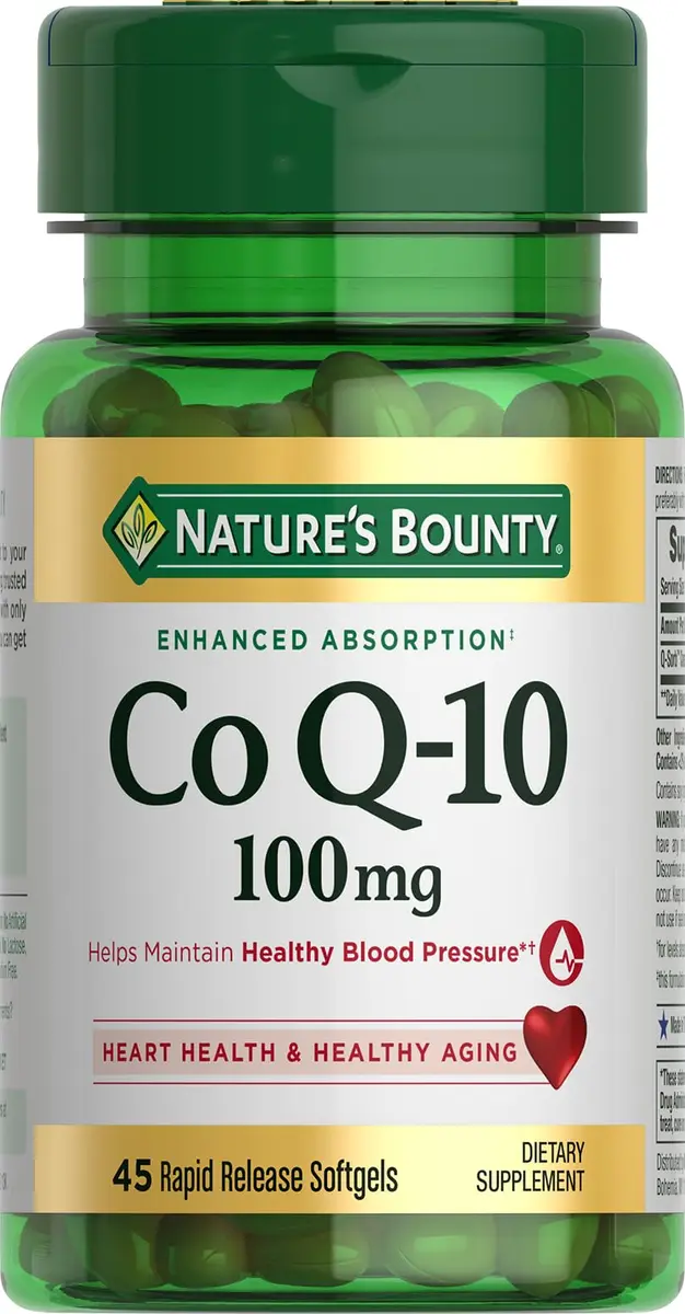 Nature's Bounty CoQ10 100mg for Heart Support | Supports Cardiovascular Wellness - main product image