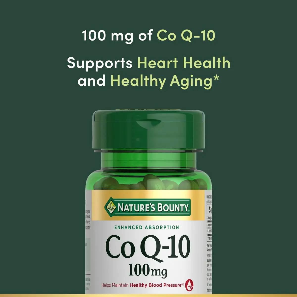 Nature's Bounty CoQ10 100mg for Heart Support | Supports Cardiovascular Wellness - view 3