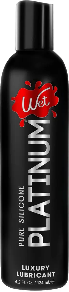 Wet Platinum Silicone-Based Personal Lubricant 126ml (4.2 Fl Oz) | Hypoallergenic, Long-Lasting Glide - main product image