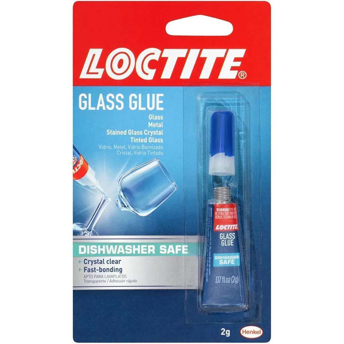 Loctite Glass Glue 0.07 Oz | Clear, Waterproof, Fast Bonding for Glass - main product image