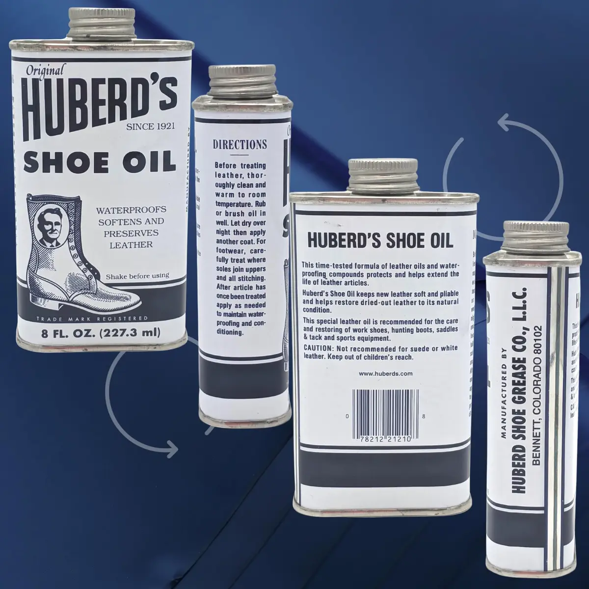 Huberd's Shoe Oil – Leather Conditioner & Waterproofer Since 1921 | Deep Leather Care & Waterproofing (8 oz) - view 5