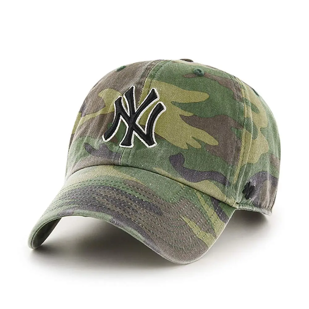 47 MLB New York Yankees Camo RGW Clean Up Cap Camouflage | Relaxed Fit, Adjustable Cotton Twill - main product image