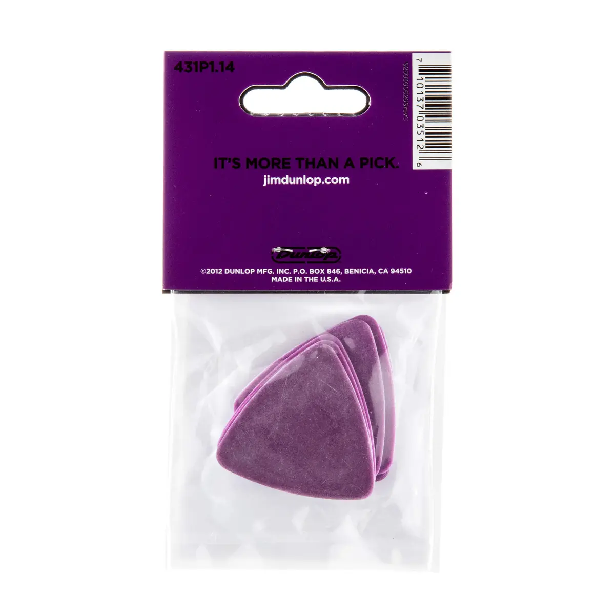Jim Dunlop Tortex Triangle Pick 1.14MM | Durable Guitar Pick for Bass & Guitar Players - view 5