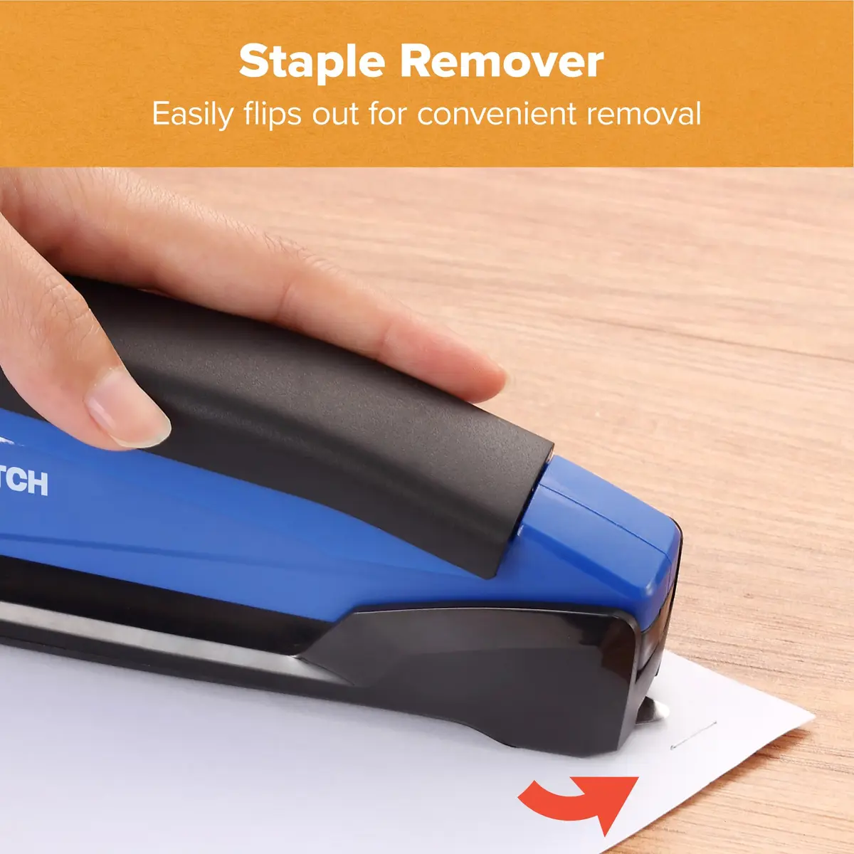Bostitch Office Executive 3 in 1 Stapler Blue | One-Finger, 25 Sheet, Jam-Free - view 5