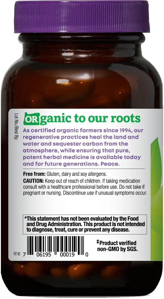 Oregon's Wild Harvest Organic Milk Thistle 90 Count | USDA Certified Herbal Supplement for Liver & Detox - view 3