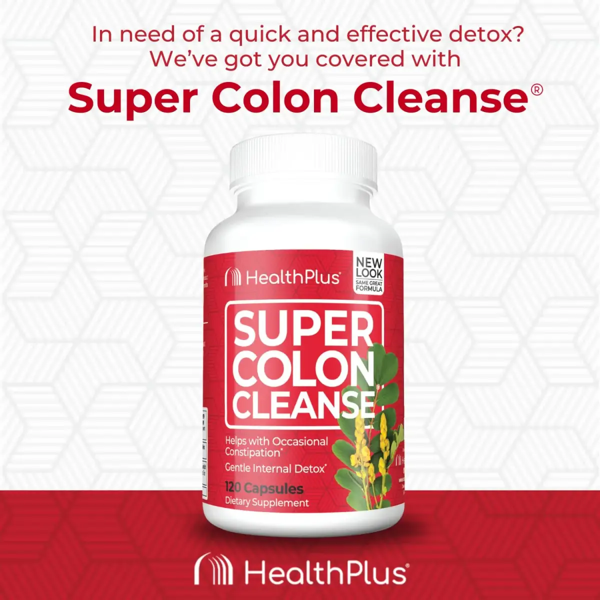 Health Plus Super Colon Cleanse 120 Capsules | Gentle Gut Cleanse Detox with Psyllium Husk & Probiotics - view 5