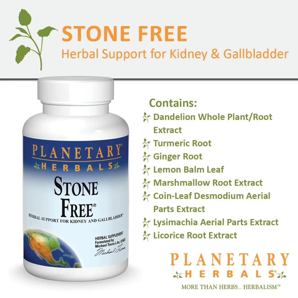 Planetary Herbals Stone Free Tablets, 90 Count | Kidney & Liver Support with Turmeric & Dandelion - view 4