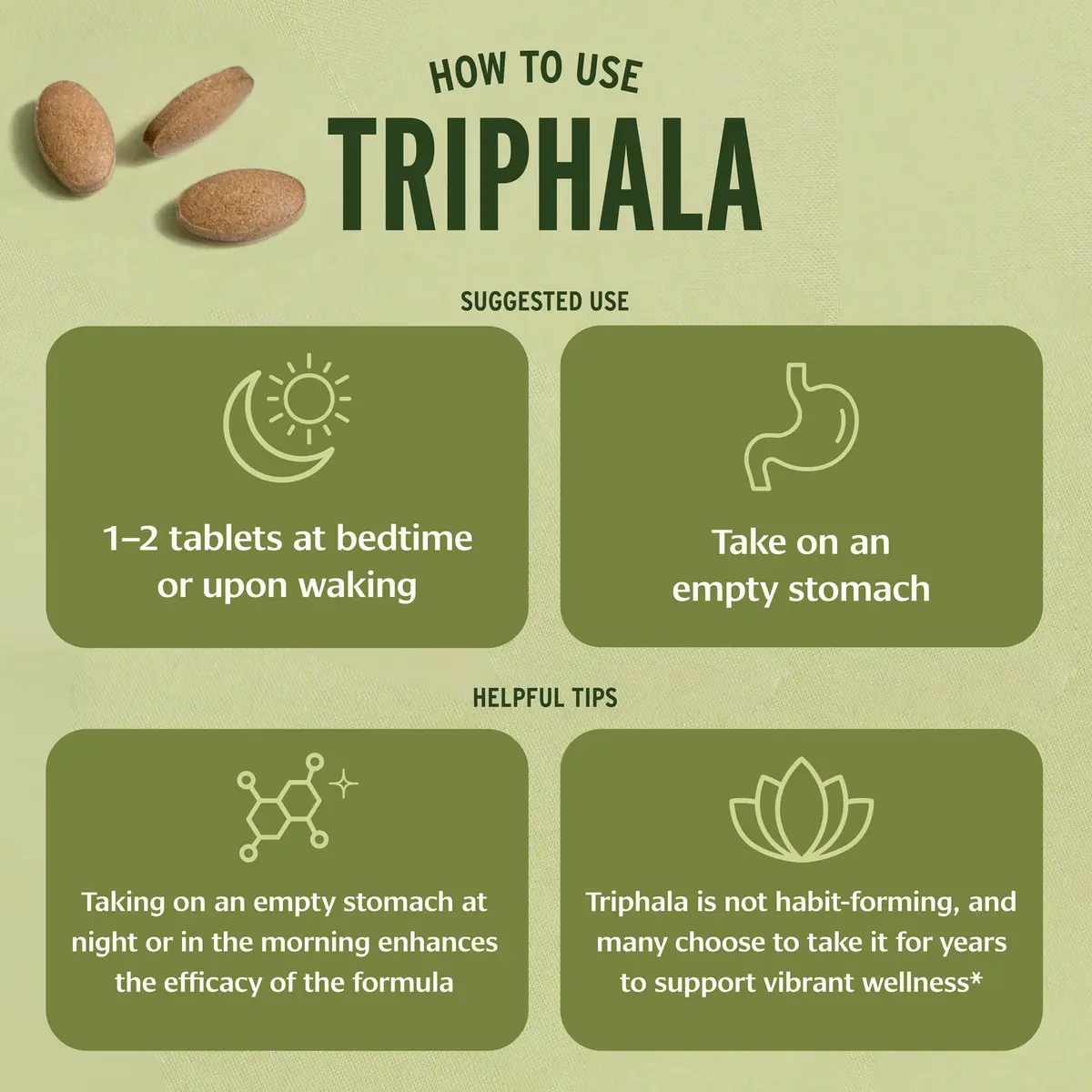 Banyan Botanicals Organic Triphala Tablets - Gentle Daily Digestion & Colon Support - 90 Tablets, Vegan, Non-GMO | Detox & Gut Microbiome Support - view 4