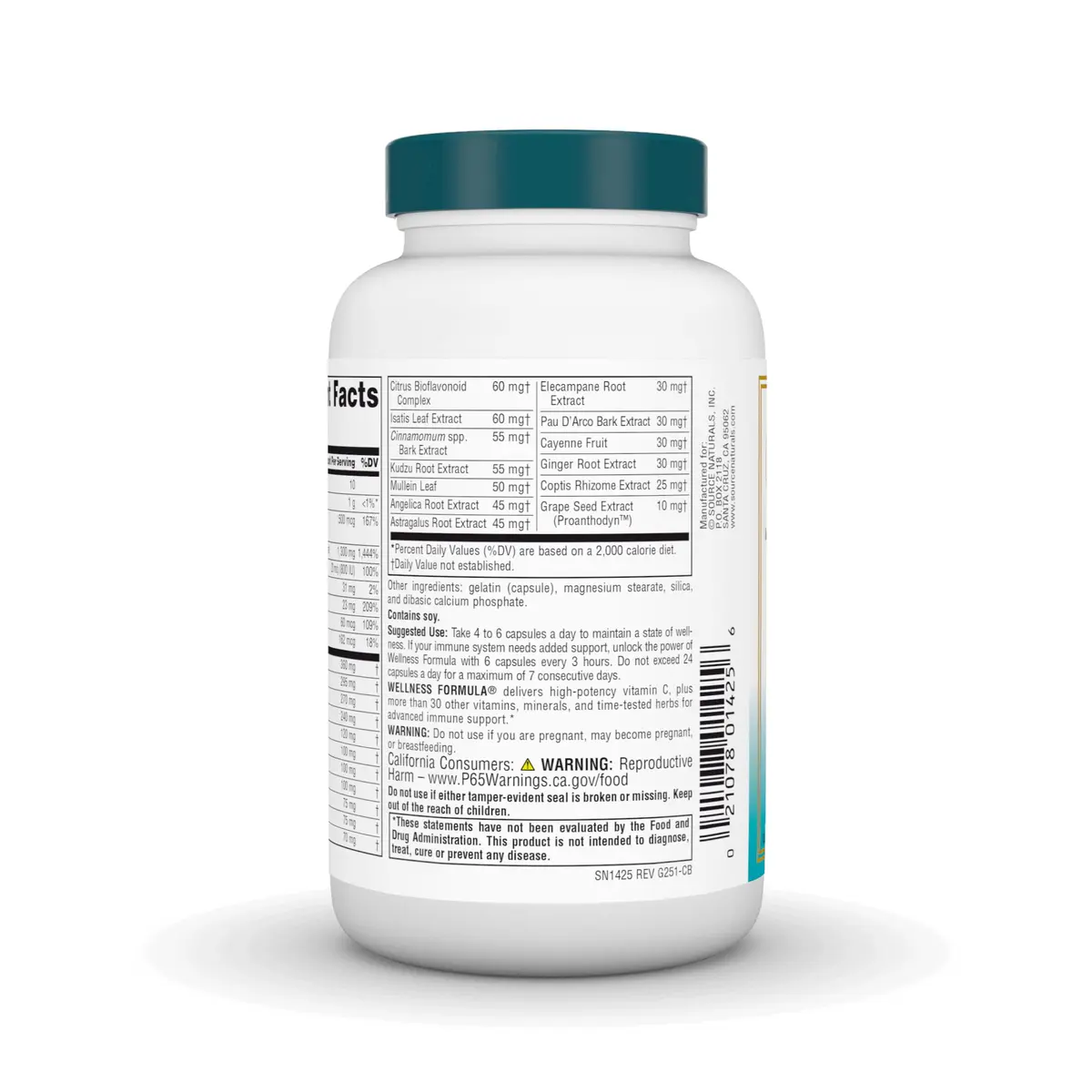Source Naturals Wellness Formula, 120 Capsules | Advanced Immune Support with Herbs & Vitamins - view 3