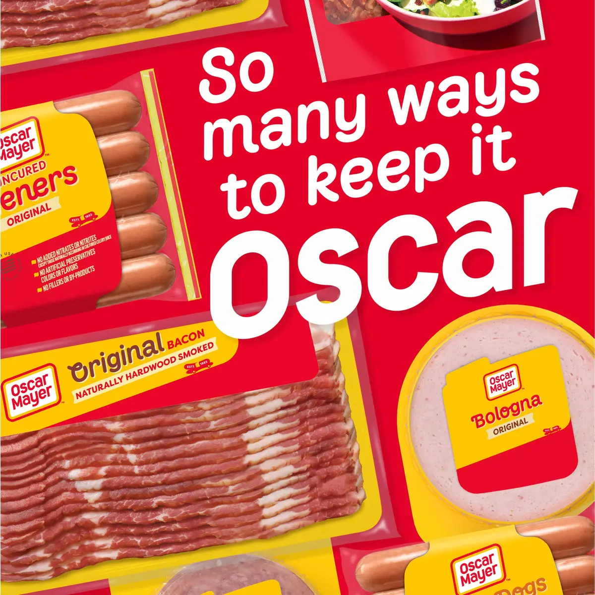 Oscar Mayer Naturally Hardwood Smoked Bacon 16 oz | Crispy, Hand-Trimmed Pork Slices - view 9