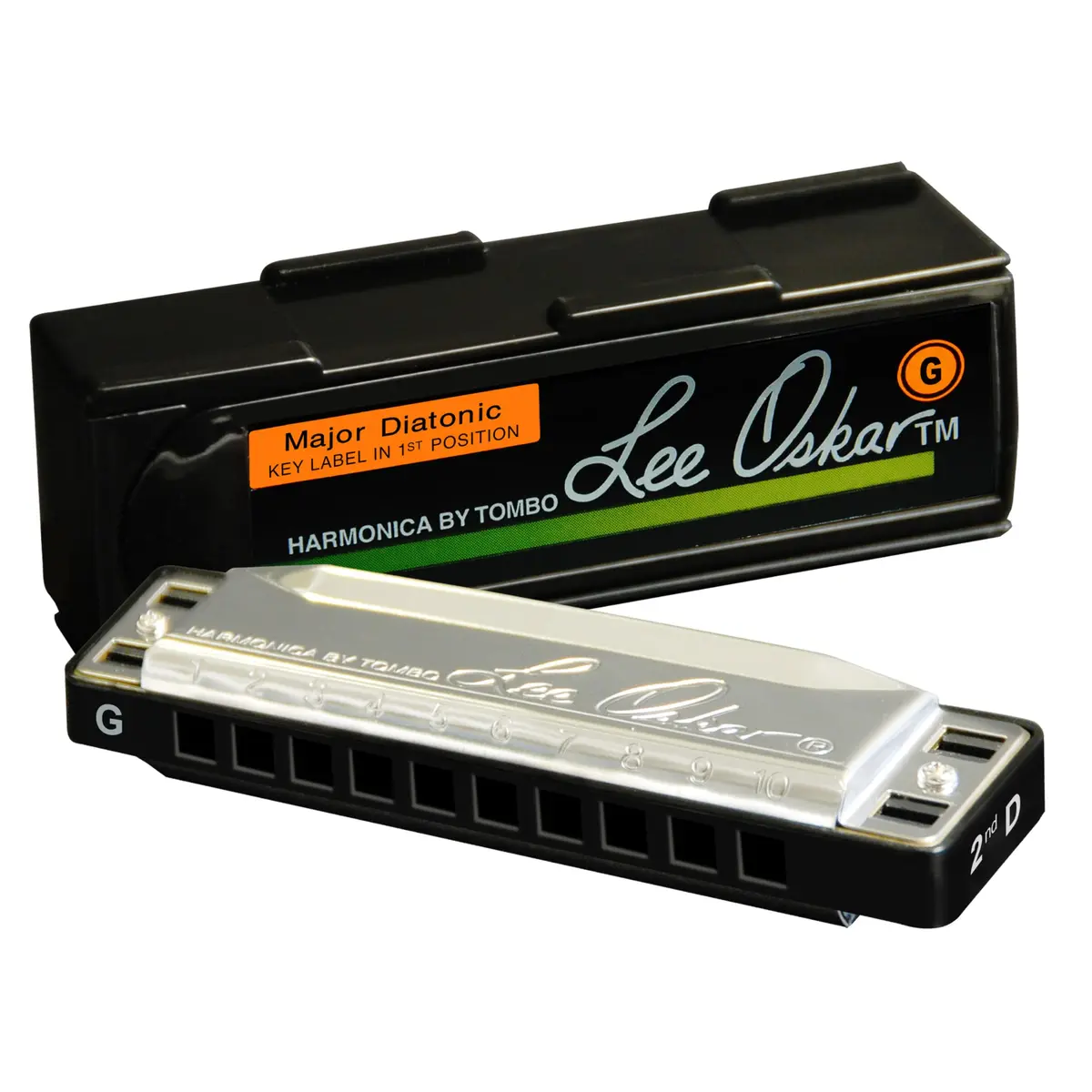 Lee Oskar Major Diatonic Harmonica, Key of G, 6-Hole - 15.24 cm (6 inches) - main product image