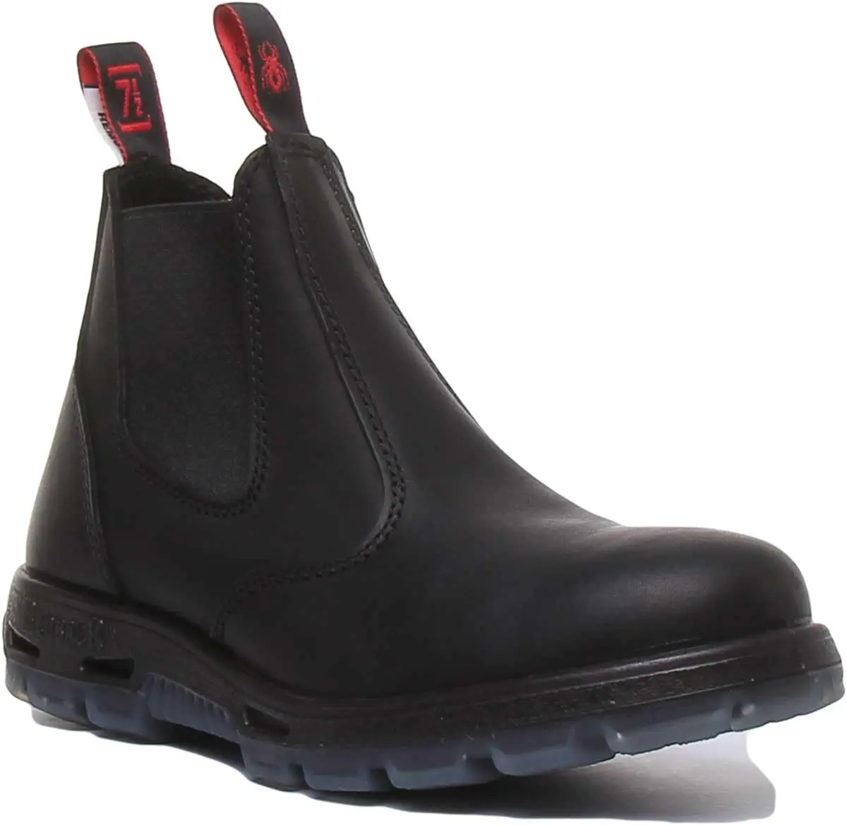Redback Easy Escape Slip-On Soft Toe Black Work Boots 9.5 | Water-Resistant, Lightweight, Durable - main product image