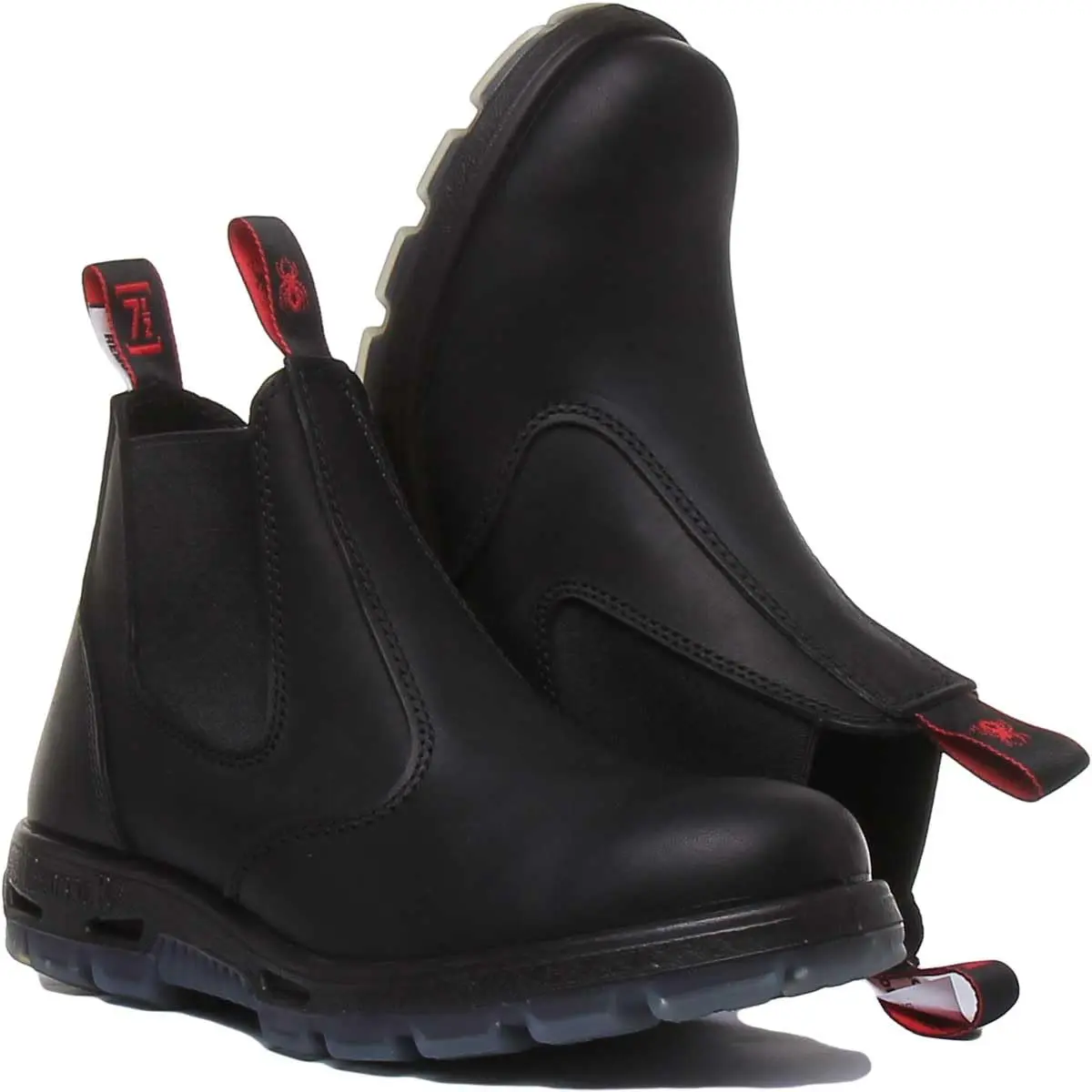 Redback Easy Escape Slip-On Soft Toe Black Work Boots 9.5 | Water-Resistant, Lightweight, Durable - view 5