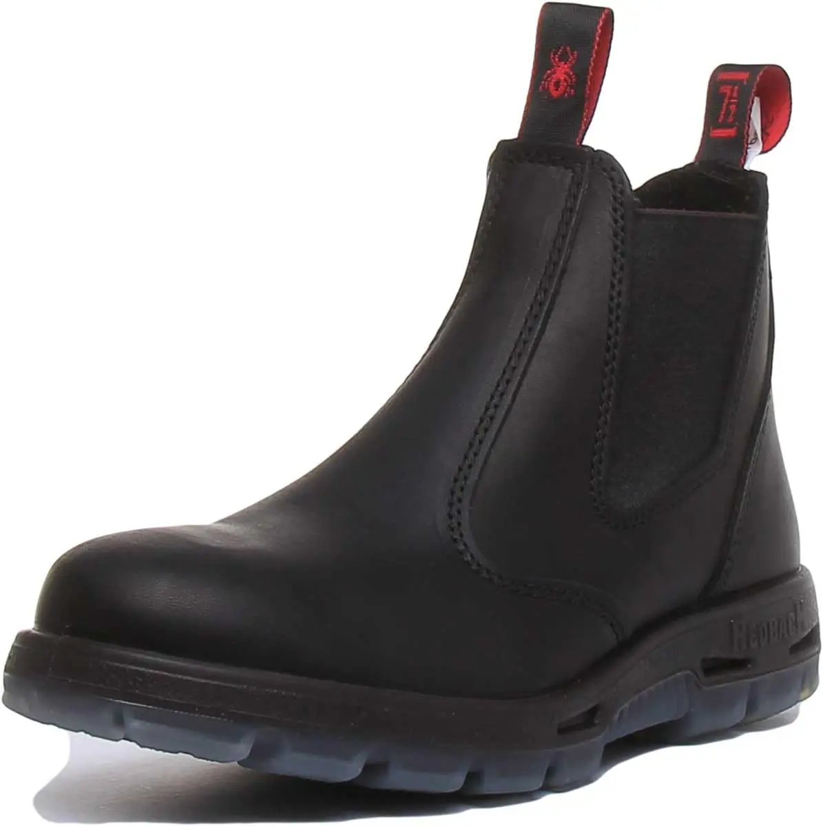 Redback Easy Escape Slip-On Soft Toe Black Work Boots 9.5 | Water-Resistant, Lightweight, Durable - view 6