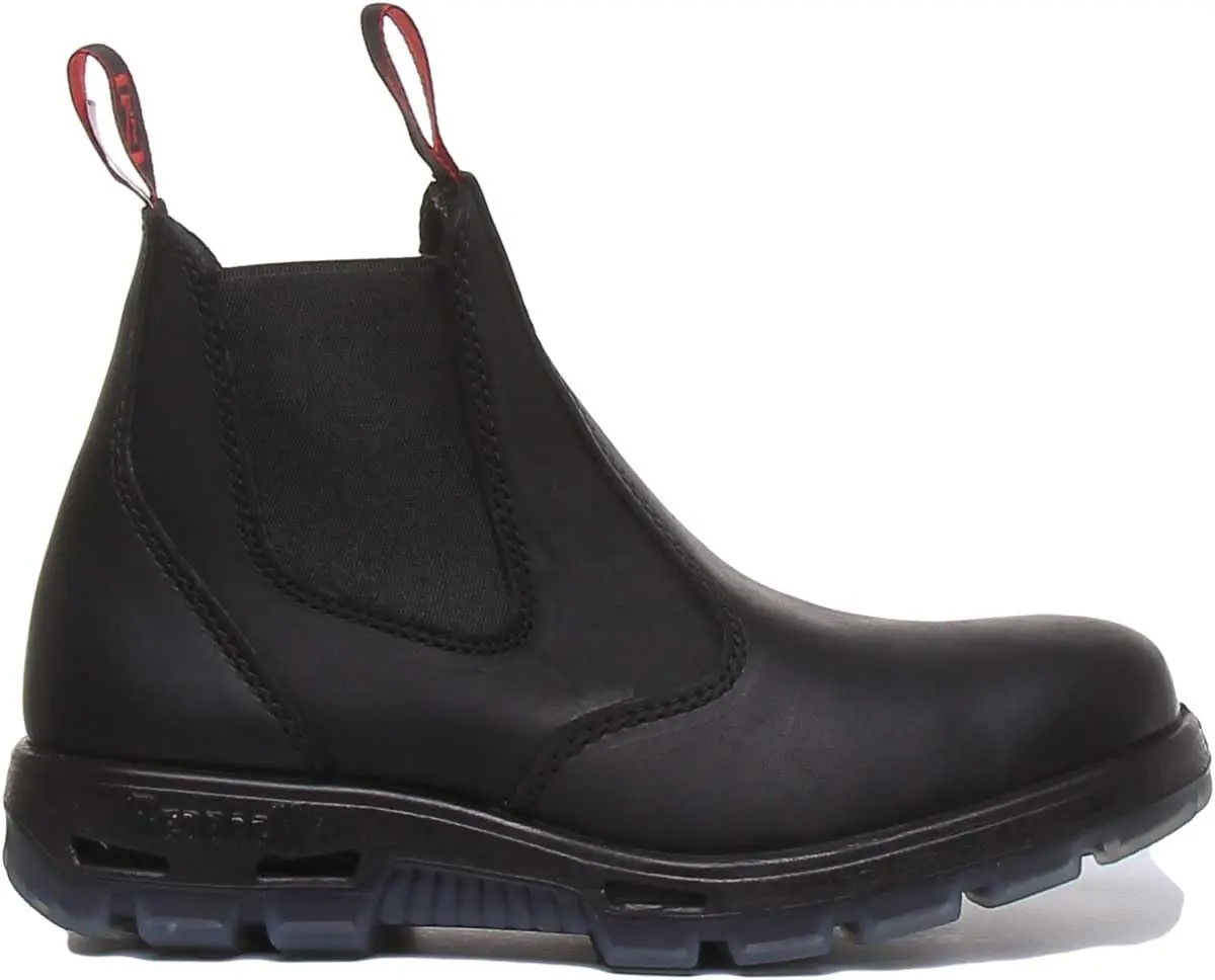 Redback Easy Escape Slip-On Soft Toe Black Work Boots 9.5 | Water-Resistant, Lightweight, Durable - view 2