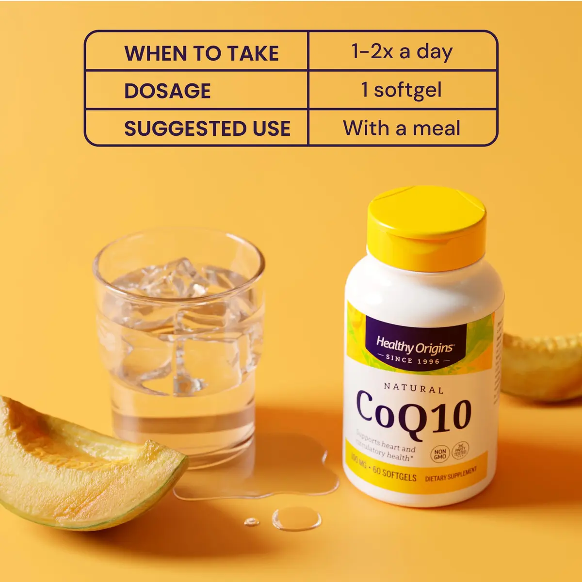 Healthy Origins CoQ10 100 mg Softgels 60 Count | Cellular Energy Production Support - view 4