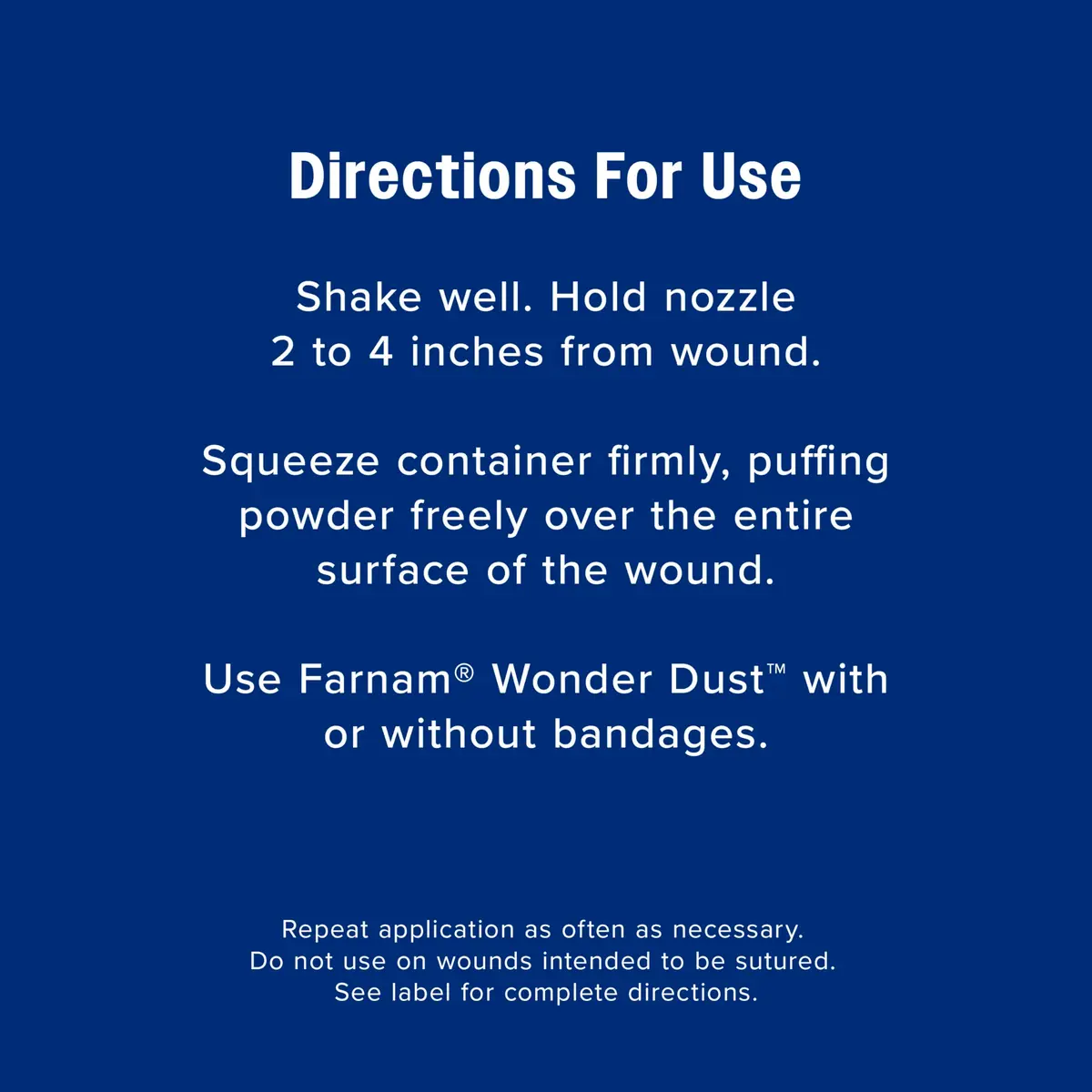 Farnam Wonder Dust Wound Powder 4 oz | Blood Coagulant for Horses & Livestock - view 7