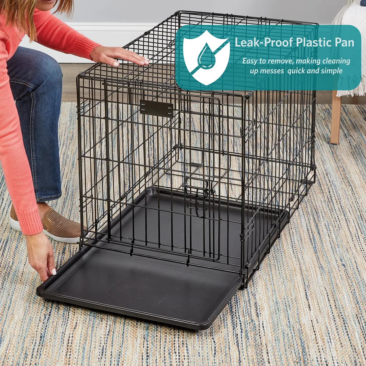 MidWest 24-Inch Double Door iCrate for Small Breeds 12-20 lbs | Secure & Foldable - view 3