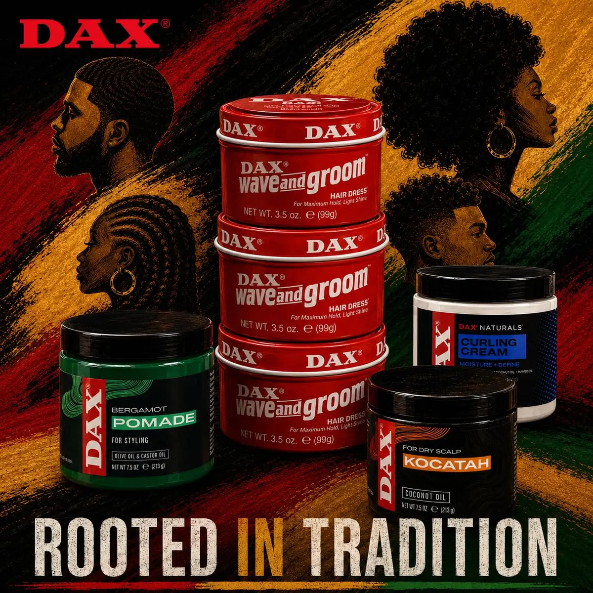DAX Wave & Groom Hair Dress, Superior Hold Pomade with Shine, 3.5 oz, 2 Pack | Strong Hold for Short Hair with Natural Shine - view 5
