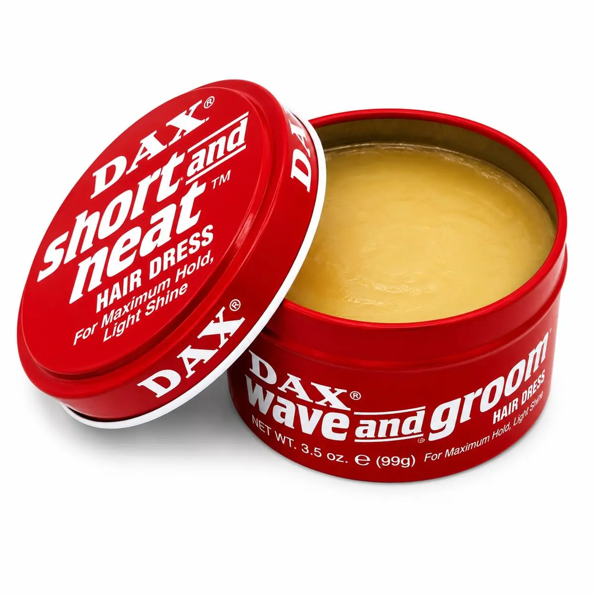 DAX Wave & Groom Hair Dress, Superior Hold Pomade with Shine, 3.5 oz, 2 Pack | Strong Hold for Short Hair with Natural Shine - view 2