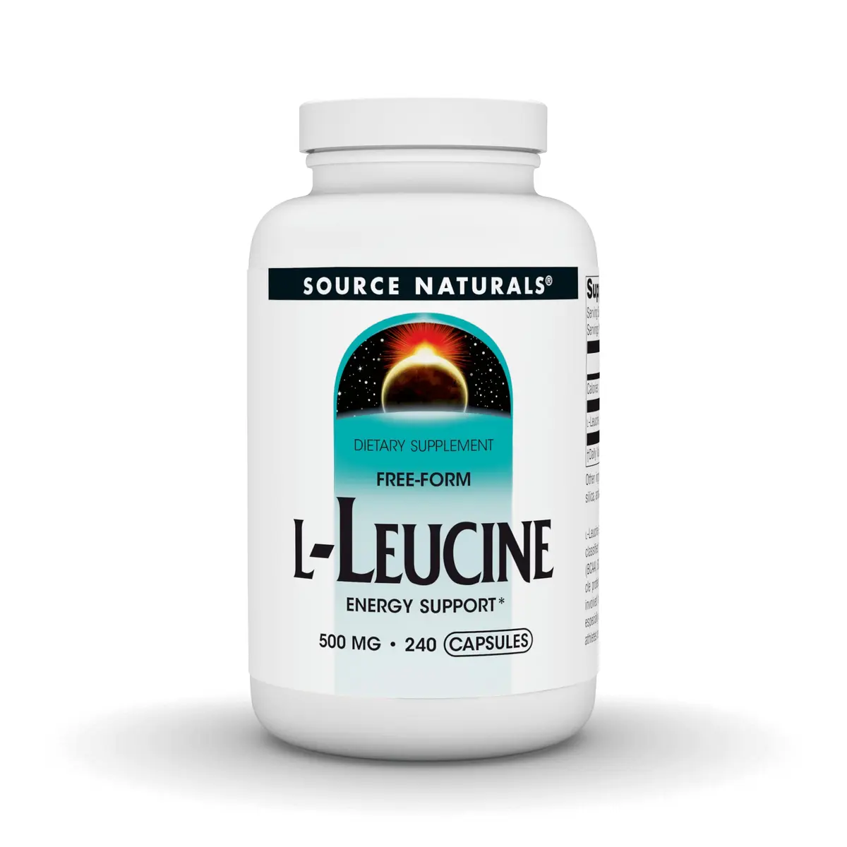 Source Naturals Free Form L-Leucine 500 mg | Essential Amino Acid for Muscle Support in India - main product image