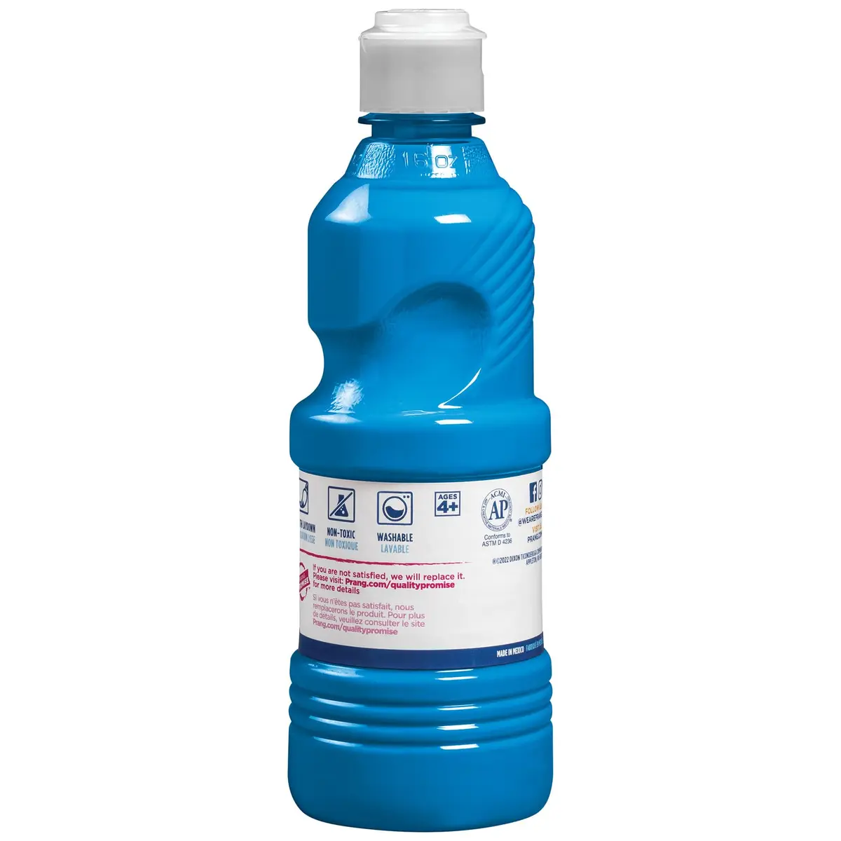 Prang Washable Tempera Paint, Turquoise, 16 Fl Oz. | Vibrant, Non-Toxic & Washable for Kids & Art - view 2