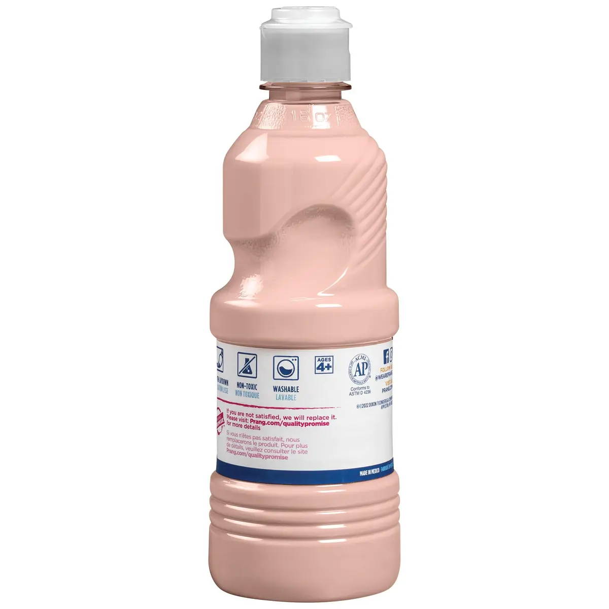Prang Washable Tempera Paint, Peach, 16 Fl Oz | Bright, Non-Settling, Washable for Kids & Classrooms - view 2