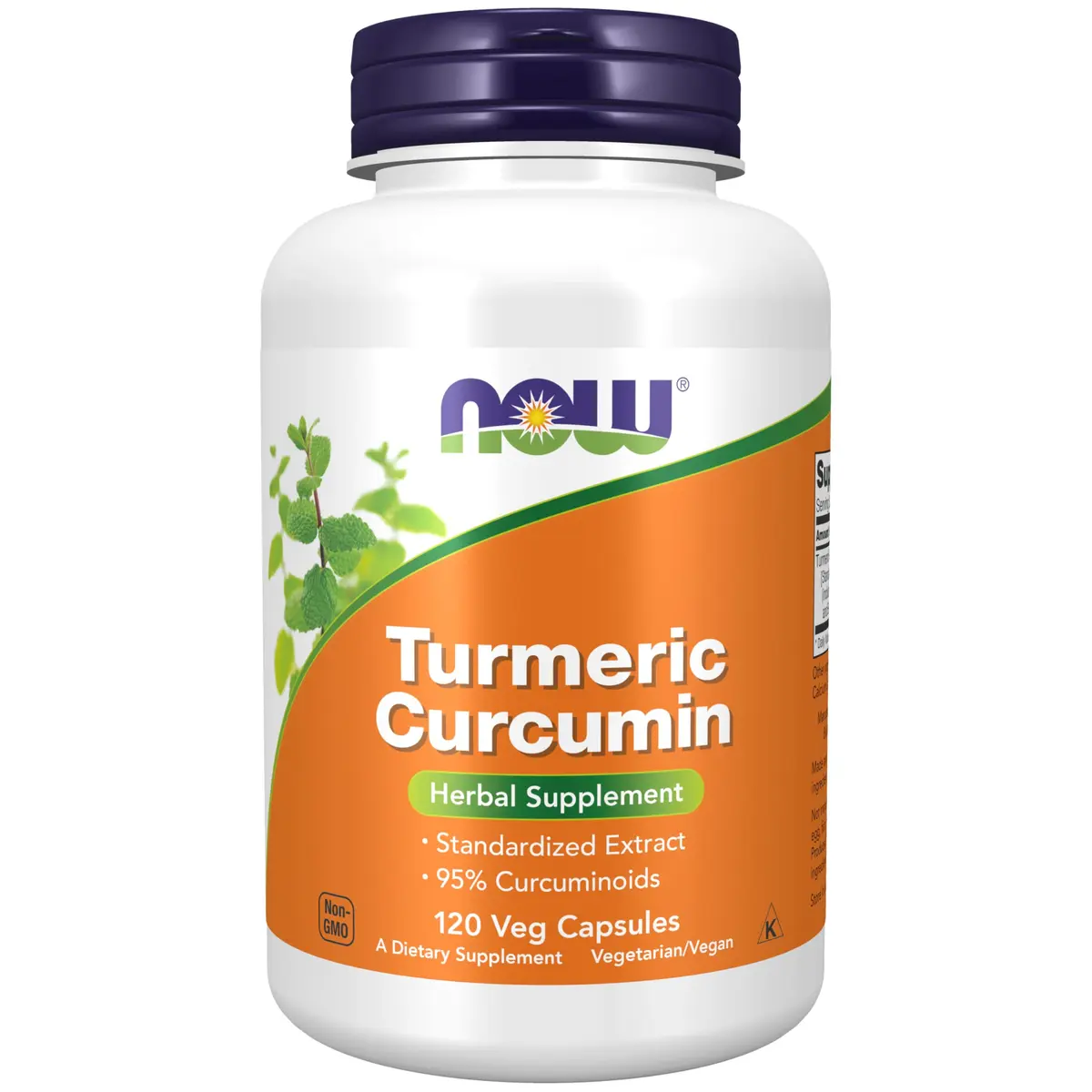 NOW Supplements Turmeric Curcumin 120 Veg Caps | 95% Curcuminoids, Supports Anti-Inflammatory & Heart Health - main product image