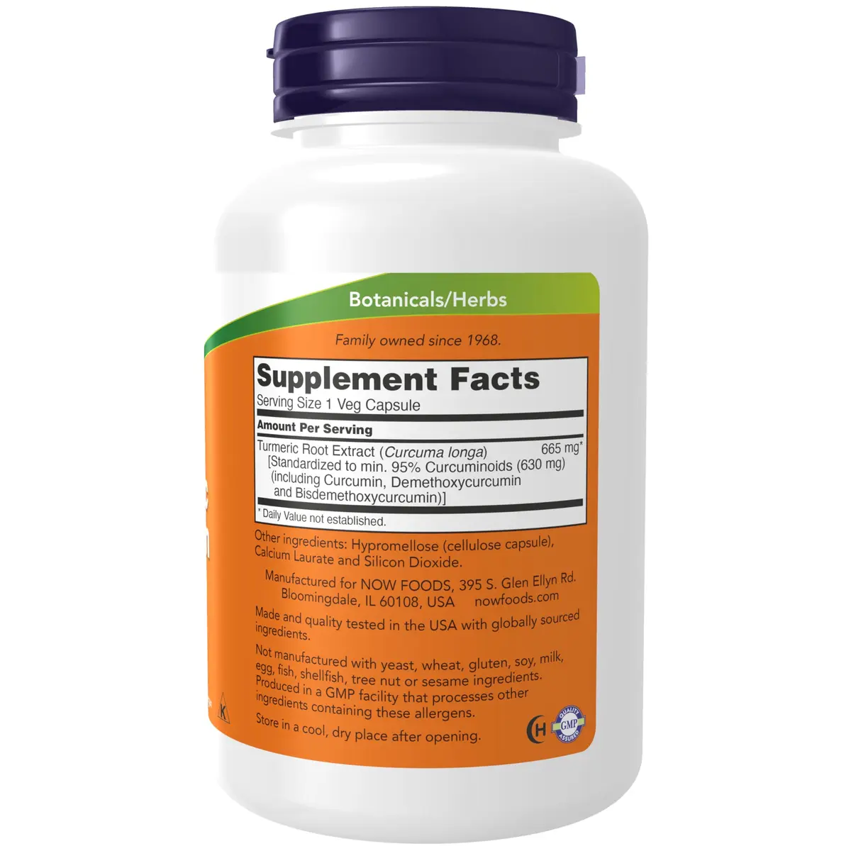 NOW Supplements Turmeric Curcumin 120 Veg Caps | 95% Curcuminoids, Supports Anti-Inflammatory & Heart Health - view 2