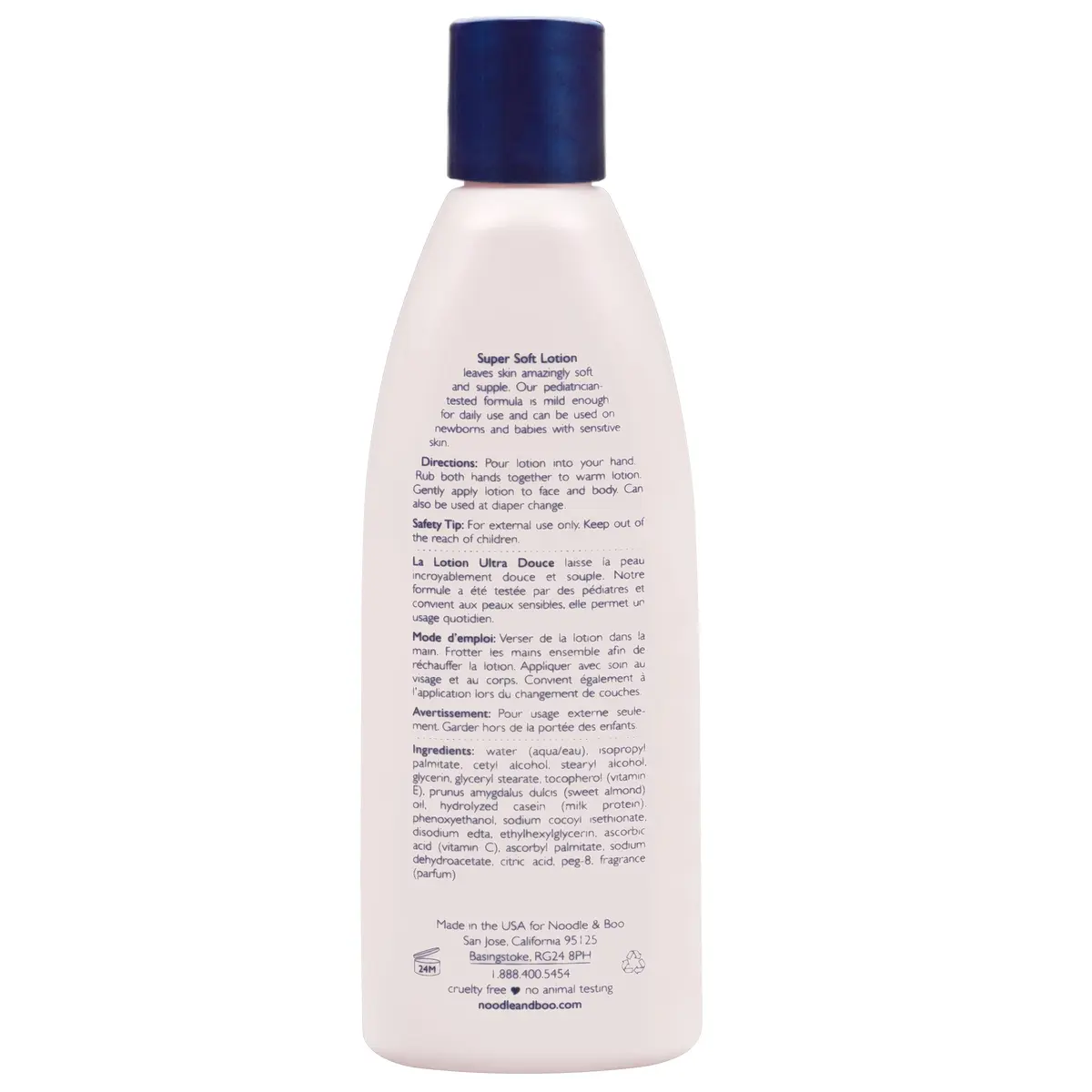 Noodle & Boo Super Soft Moisturizing Lotion 237ml (8 Fl Oz) | Hypoallergenic Daily Baby Care - view 2